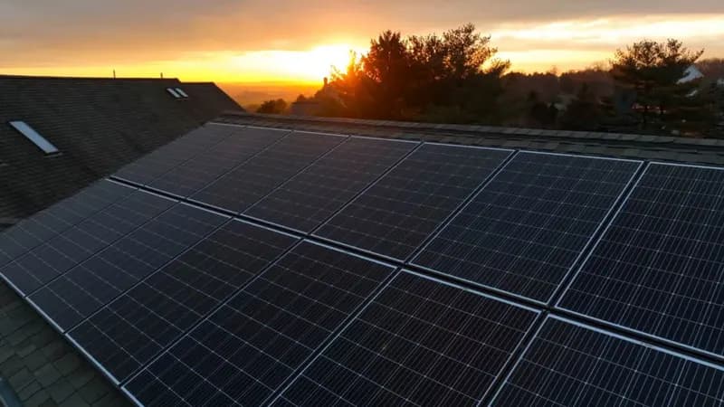 Rhino Roofing and Exteriors project — Solar Removal Detail Sunset — Pleasant Grove, UT
